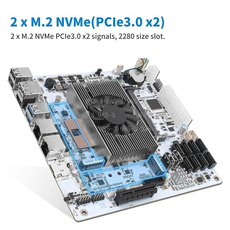 Mini ITX White M11 NAS Motherb - đánh giá và giá Mini Itx Dual 2.5G Nas Motherboard